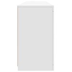 vidaXL Buffet avec lumières LED blanc 162x37x67 cm