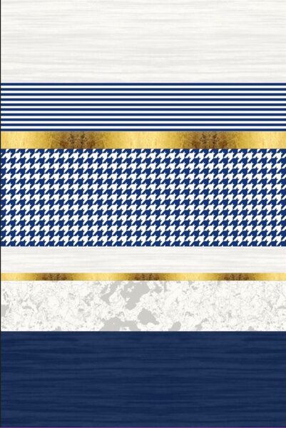Tapis de salon LAYER 160 x 230 cm - Bleu