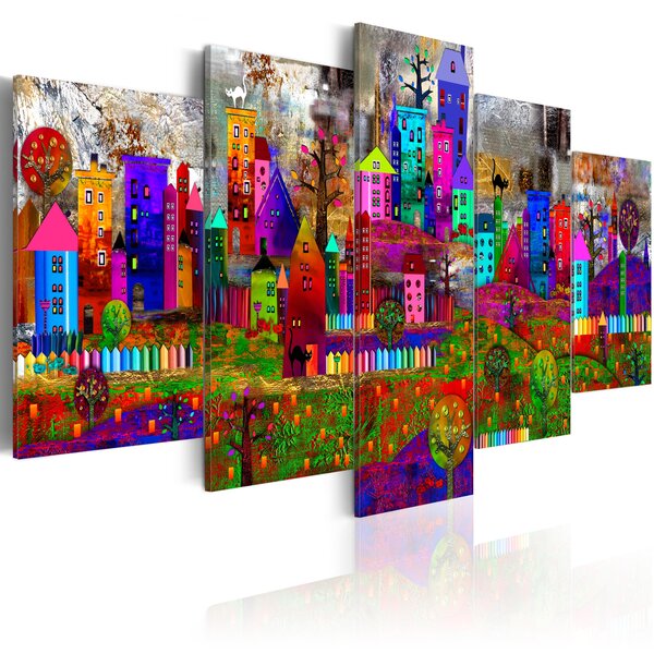 Tableau - the city of expression l x h en cm 200x100