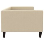 vidaXL Lit de repos crème 90x200 cm tissu