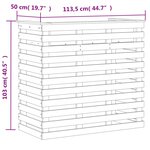 vidaXL Table de bar d'extérieur cire marron bois massif de pin