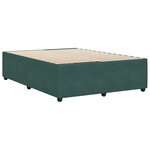 vidaXL Cadre de lit Vert foncé 160x200 cm Velours