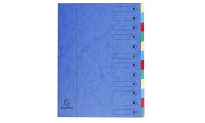 Trieur CL dos extens.ss élas.12C bleu x 6 EXACOMPTA