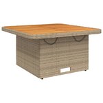 vidaXL Salon de jardin avec coussins 2 Pièces beige résine tressée