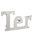 THIRARD - Lettre TER inox H.76mm à visser - THIRARD