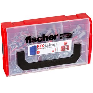 Fischer jeu de chevilles murales avec vis fixtainer duopower 210 pcs