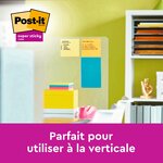 Lot de 6 bloc repositionnable de 100 feuilles 102 x 152 mm néon assortis 660NA POST-IT