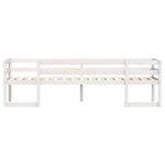 vidaXL Cadre de lit pour enfants blanc 90x190 cm bois de pin massif