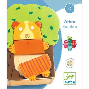 Djeco DJ01681 - Puzzle bois Arbra doudou
