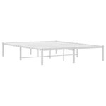 vidaXL Cadre de lit métal blanc 140x190 cm