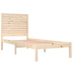 vidaXL Cadre de lit bois massif 90x190 cm simple