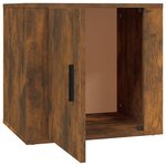 vidaXL Tables de chevet 2 Pièces Chêne fumé 50x39x47 cm