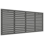 vidaXL Tête de lit murale Gris 166x3x91 5 cm Bois massif de pin