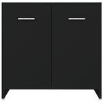 vidaXL Ensemble de meubles de salle de bain 4 Pièces Noir