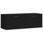vidaXL Armoire murale noir 100x36 5x35 cm bois d'ingénierie