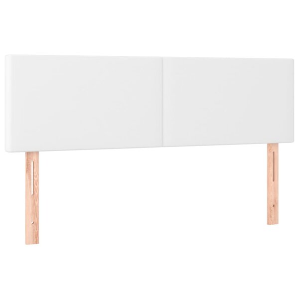 vidaXL Têtes de lit 2 Pièces Blanc 72x5x78/88 cm Similicuir