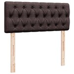 vidaXL Sommier à lattes de lit avec matelas Marron foncé 120x200 cm