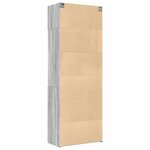 vidaXL Armoire de rangement sonoma gris 80x42 5x225 cm