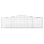 vidaXL Paniers à gabions arqués 25 Pièces 400x50x100/120 cm Fer galvanisé