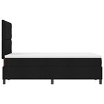 vidaXL Lit à ressort avec matelas noir 120x200 cm tissu