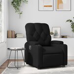 vidaXL Fauteuil inclinable Noir Similicuir