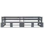 vidaXL Canapés de jardin palette 2 Pièces avec coussins sable Pinède