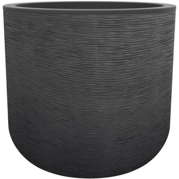 Pot rond 40 cm Graphit'Up - 32 5 L - Gris anthracite