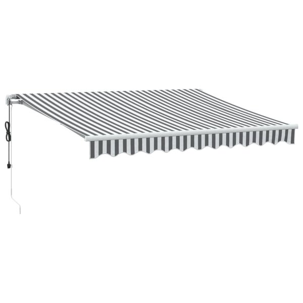 vidaXL Auvent rétractable automatique anthracite et blanc 300x250 cm