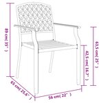 vidaXL Ensemble à manger de jardin 9 Pièces anthracite acier
