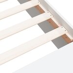 vidaXL Cadre de lit blanc 150x200 cm bois d'ingénierie