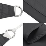 vidaXL Voile de parasol tissu oxford rectangulaire 3x4 5 m anthracite