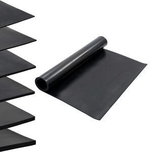 vidaXL Tapis en caoutchouc antidérapant 1 2x2 m 8 mm Lisse