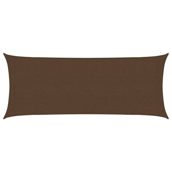 vidaXL Voile d'ombrage 160 g/m² Marron 2x4 5 m PEHD