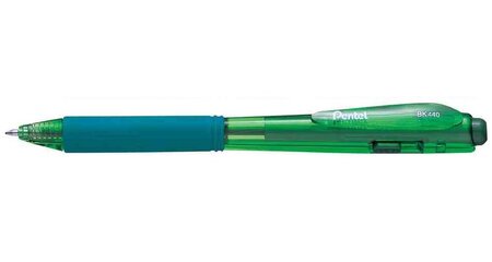 Stylo à bille rétractable WOW BK440, vert PENTEL