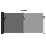 vidaXL Auvent latéral rétractable anthracite 100x300 cm