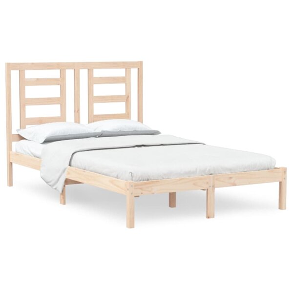 vidaXL Cadre de lit Bois de pin massif 120x200 cm