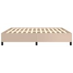vidaXL Cadre de lit Cappuccino 160x200 cm Similicuir