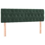 vidaXL Sommier à lattes de lit et matelas Vert foncé 160x200cm Velours