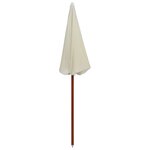 vidaXL Parasol avec mât en acier 180 cm Sable