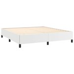 vidaXL Cadre de lit Blanc 180x200 cm Similicuir