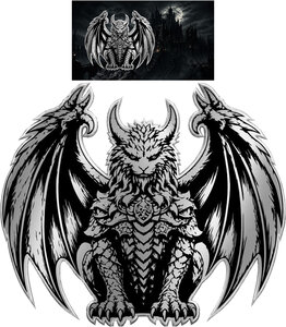 Monnaie GARGOYLE 1/200 Oz Médaille Platine 2026 (PRÉCOMMANDE)