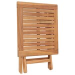 vidaXL Table pliable de jardin 45x45x45 cm Bois de teck solide