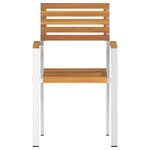 Chaises de jardin empilables vidaXL 8 Pièces 54.5x56x89 cm Bois massif d'acacia