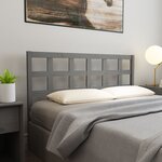 vidaXL Tête de lit Gris 165 5x4x100 cm Bois massif de pin