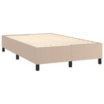 vidaXL Cadre de lit Cappuccino 120x200 cm Similicuir