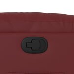 vidaXL Fauteuil inclinable Rouge bordeaux Similicuir