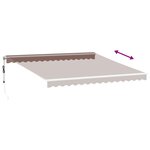 vidaXL Auvent rétractable automatique marron 400x350 cm