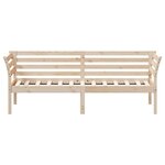 vidaXL Lit de jour 75x190 cm Bois de pin massif