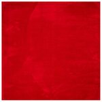 vidaXL Tapis HUARTE à poils courts doux et lavable rouge 240x240 cm