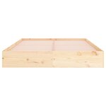 vidaXL Cadre de lit sans matelas bois massif 140x200 cm